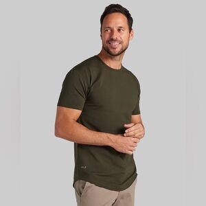 NWT BYLT Drop Cut Lux Tee in Forest Green Size Medium
